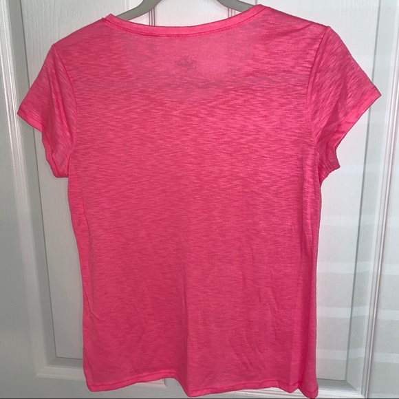 Justice Neon Pink Solid Tee - Picture 3 of 3